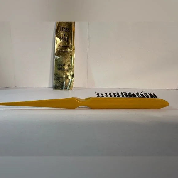 Vtg Diane Tease N Style All Purpose Tease Brush 3 Row Bristle#8125 Hong Kong - Picture 8 of 11